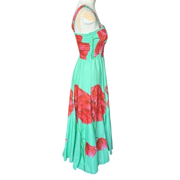 Charo Ruiz Ibiza Crissy Long Dress in Green Blossom XS - Picture 7 of 12